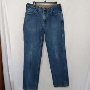 Duluth Ballroom Relaxed Fit Jeans Men's 36x34 Blue 100% Cotton Work Comfort